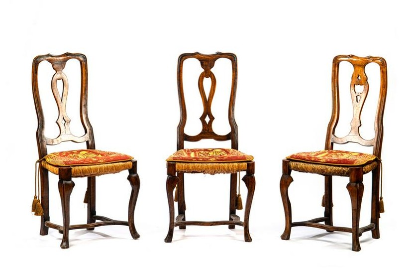 THREE FRENCH PROVINCIAL OCCASIONAL CHAIRS