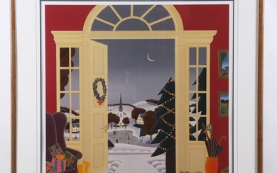 Thomas McKnight "Christmas Eve" Serigraph