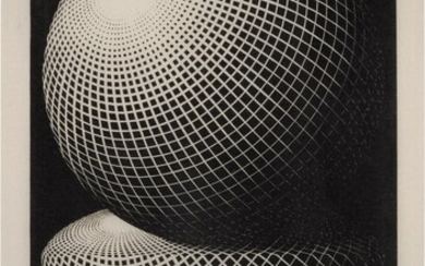 Three Spheres I (Bool/Kist/Locher/Wierda 336), M. C. Escher