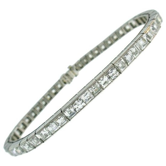 Tiffany & Co. Diamond Platinum Tennis Line Bracelet, 1950s