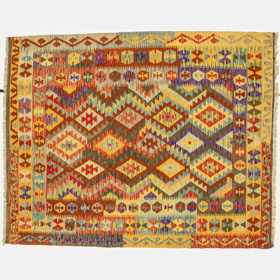 Turkish Caucasian Kilim Wool Rug