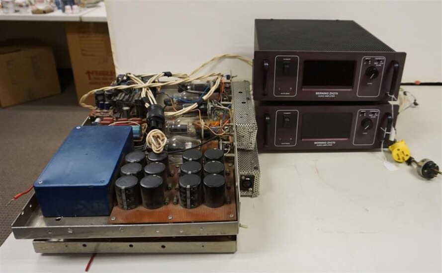 Two Berning ZH270 Audio Amplifiers and Two Componets