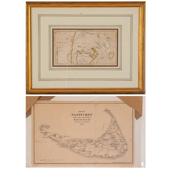 Two Maps of Cape Cod, 19th Century