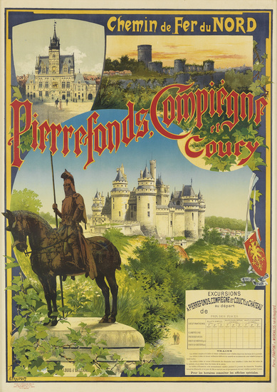 VARIOUS ARTISTS [FRENCH TRAVEL & EXPOSITION.] Two posters. Circa 1900. Sizes vary, each...