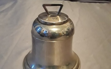 Very Large sterling silver Bell Shaped Inkwell