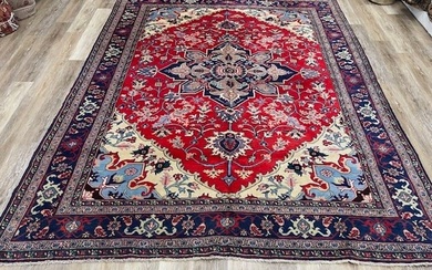 Vintage Persian Tabriz Rug-3663