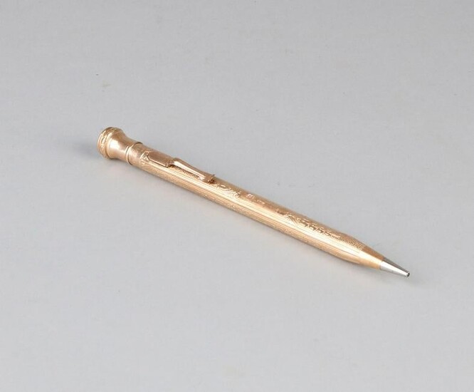 Wahlk Goldfilled mechanical pencil, with 4 bands with