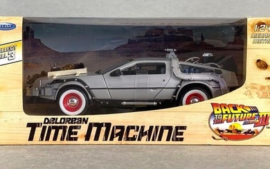 Welly Back to the Future III Delorean Time Machine Die-Cast Vehicle