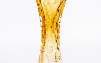 Whitefriars Yellow Bark Glass Designer Vase