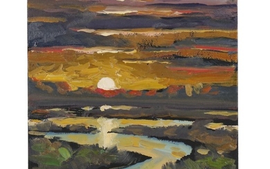 William Hawkins American Landscape Oil Painting