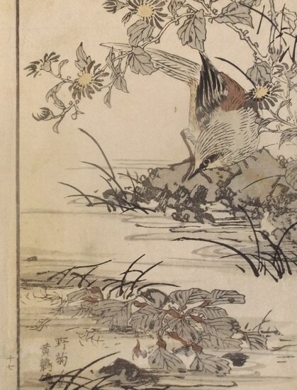 Yukoku Matsui, Water Chestnut, Wagtail 1stPrint 1901