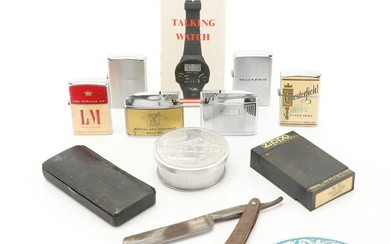 Zippo and Table Lighters, Talking Digital Watch, Razors and More