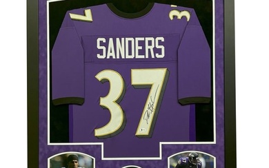 deion sanders signed baltimore purple custom