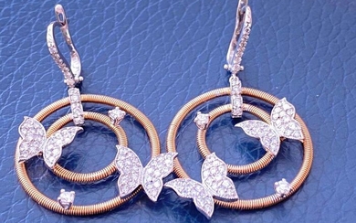 overig - 18 kt. Gold - Earrings - 1.28 ct Diamond - Diamonds