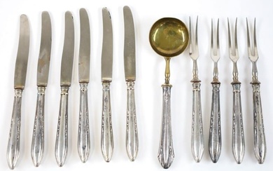 11 Pc. Sterling Silver Handle Hors d'oeuvres Set