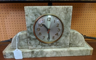 1920's Art Deco Marble Mantel Sessions Electric Clock