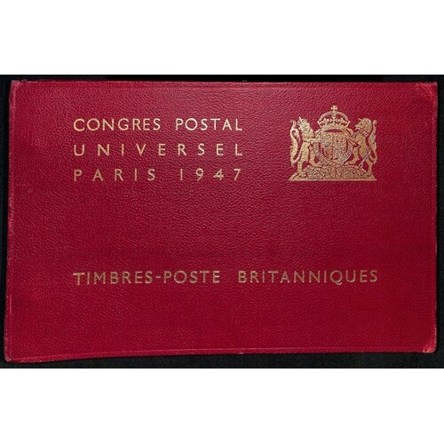 1947 U.P.U Congress, presentation album with red cover entit...