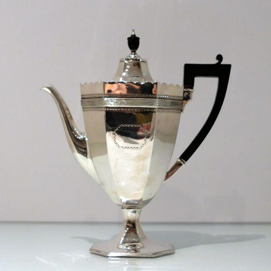 19th Century Antique Victorian Sterling Silver Coffee