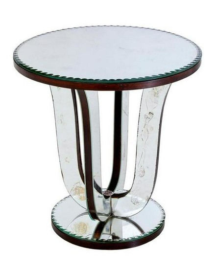 20TH CENTURY MIRRORED OCCASIONAL TABLE