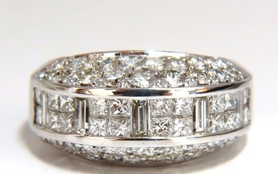 4.00ct diamonds raised contemporary ring three dimensional 18kt+