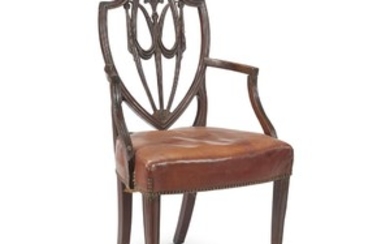 A Federal mahogany armchair probably new york, circa 1790...