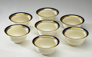 (7) Lenox bell shape demi liners, early 20th c.