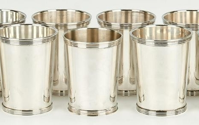 9 International Silver Mint Julep Cups