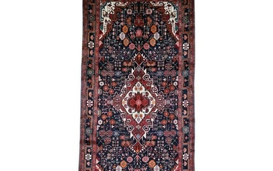 Pure Wool Persian Nahavand Gallery Size Oriental Rug