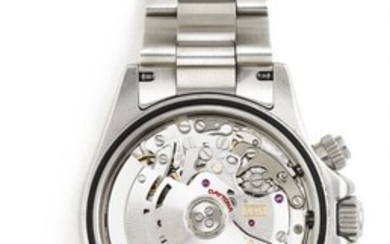 Rolex: A gentleman's wristwatch of steel. Model Daytona, ref. 116520. Mechanical COSC chronograph movement with automatic winding, cal. 4130. 2006.