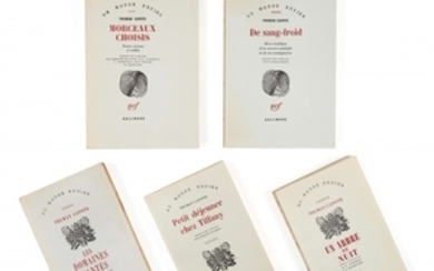 Truman CAPOTE 1924-1984 Réunion de 5 ouvrages, sur grands papiers