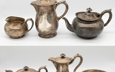 A 20th century American six piece silver tea set consisting...