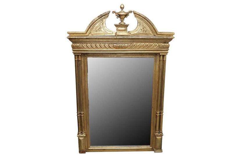 A CONTINENTAL GILTWOOD MIRROR, LATE 19TH/EARLY 20TH CENTURY