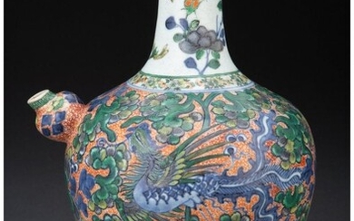 A Chinese Famille Verte Kendi, Qing Dynasty 8-3/