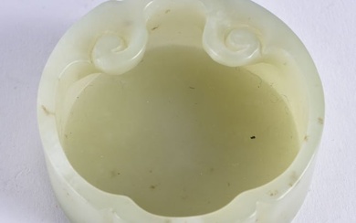 A Chinese Jade Brush Washer. 5.6 cm x 2 cm, weight 59.7g