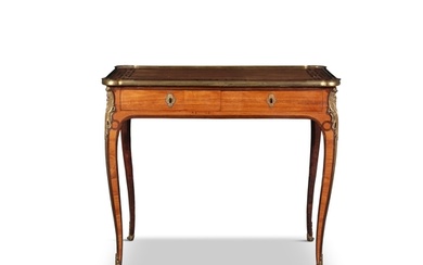 A LOUIS XV SATINWOOD, KINGWOOD, TULIPWOOD, PARQUETRY AND ORM...