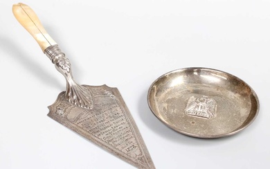A Victorian Silver and Mother-of Pearl Trowel, by George Unite,...