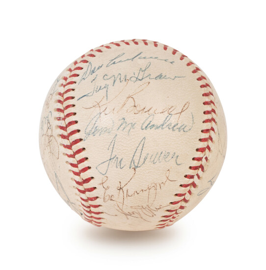 A Vintage 1970 New York Mets Team Signed Autograph Baseball Including Nolan Ryan and Tom Seaver (PSA Authentic)