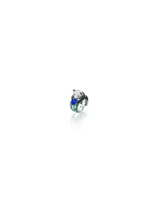 A diamond, colored diamond, sapphire and tsavorite "Biladom" ring,, Boucheron
