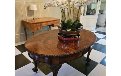 A late 19th early 20th Century Mahogany Dining Table, used a...