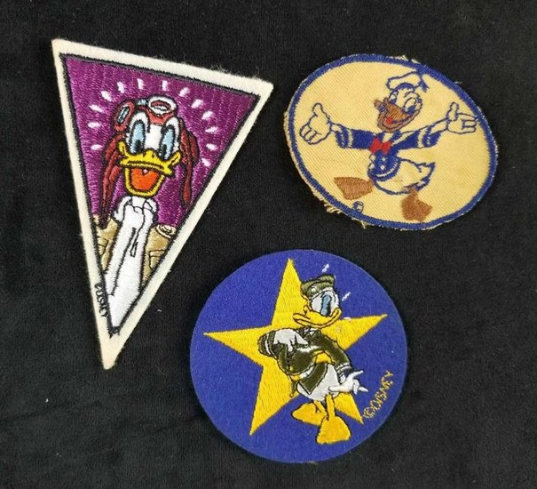 A lot of 3 Vintage Donald Duck Iron On and Sewing