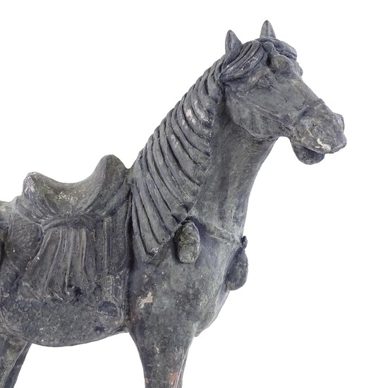 A painted terracotta Tang style horse, height 40cm