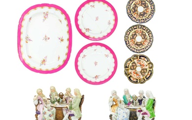 A pair of Royal Crown Derby Imari pattern porcelain plates.
