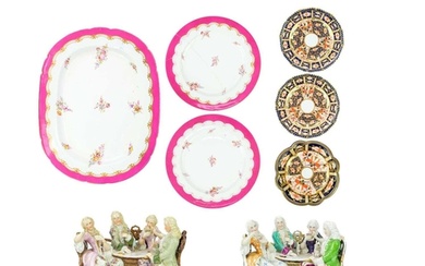 A pair of Royal Crown Derby Imari pattern porcelain plates. ...