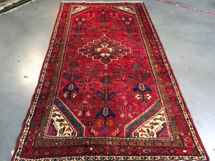 AUTHENTIC HAND KNOTTED PERSIAN HAMEDAN RUG 4.8x9