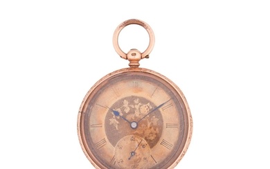 An early twentieth-century open-face pocket watch, with a go...