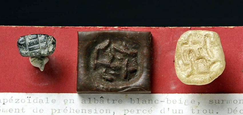 Ancient Near East Tell Halaf Pair of Early Stone Seals
