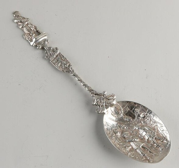 Antique 835/000 silver Rembrandt spoon with beautifully