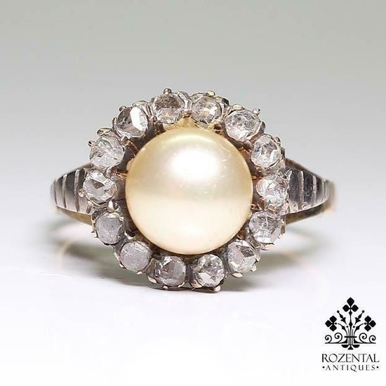 Antique Victorian 18K Gold Diamond Ring