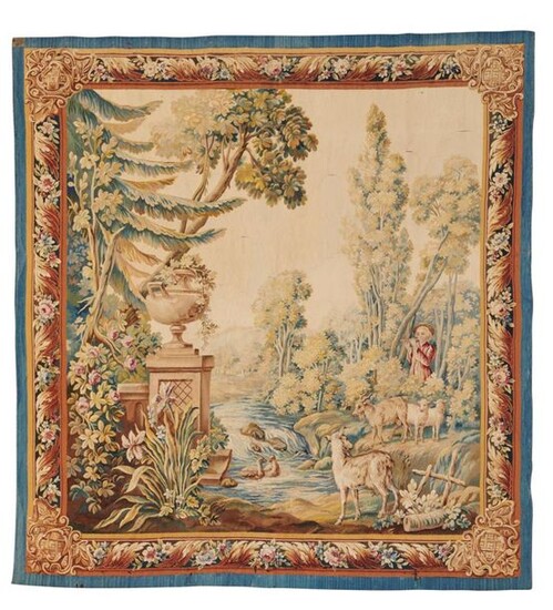 Aubusson, XVIIIème siècle Fragment de tapisserie…
