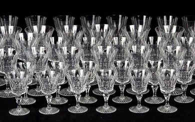 BACCARAT. Set of forty-eight crystal glasses with a...